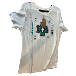 HRTandLUV Aztec Graphic Tee Vintage Wash Cotton T-Shirt Sz XL - NWT